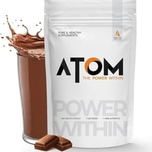 AS-IT-IS Nutrition ATOM Whey Protein 1kg | 27g protein | Isolate & Concentrate | Double Rich Chocolate | USA Labdoor Certified | With Digestive Enzymes for better absorption