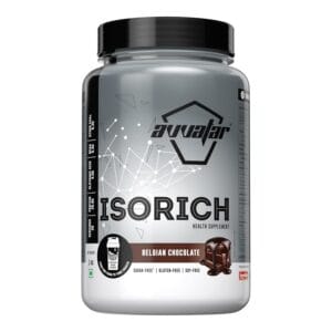 avvatar ISORICH WHEY PROTEIN | 1Kg | Belgian Chocolate Flavour | 28g Protein | 29 Servings | Isolate