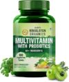 Vlado’s Himalayan Organics Multivitamin With Probiotics - 60 Ingredients Supplement For Men And Women | Vitamin C, D, E, B3, B5, B12, Zinc, Magnesium, Giloy & Biotin | Good For Bone & Joint Support | Gut health - 180 Veg Tablets